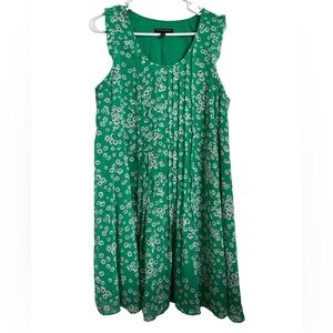 Banana Republic Green Floral Mini Dress